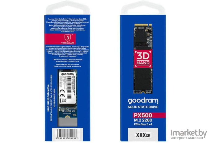 SSD диск GOODRAM M.2 2280 1TB SSDPR-PX500-01T-80