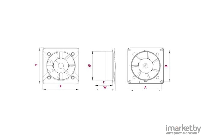 Вентилятор вытяжной Awenta System+ Silent 100 [KWS100T]