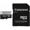 Карта памяти Transcend microSD 64GB microSDXC Class 10, UHS-I U1, High Endurance SD адаптер