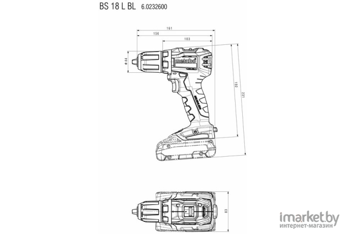 Электроотвертка и шуруповёрт Metabo BS 18 L BL