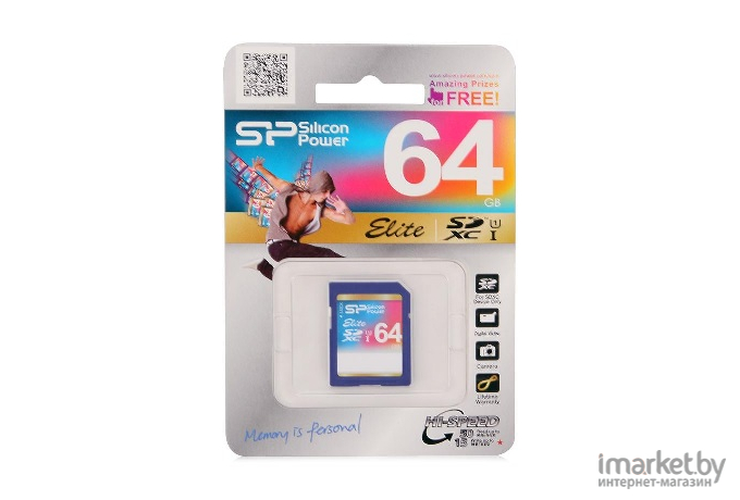 Карта памяти Silicon-Power microSD 64GB Superior Pro A2 microSDXC Class 10 UHS-I U3 Colorful  (SD адаптер)