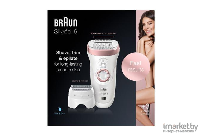 Эпилятор Braun SES 9-720+чехол 5378