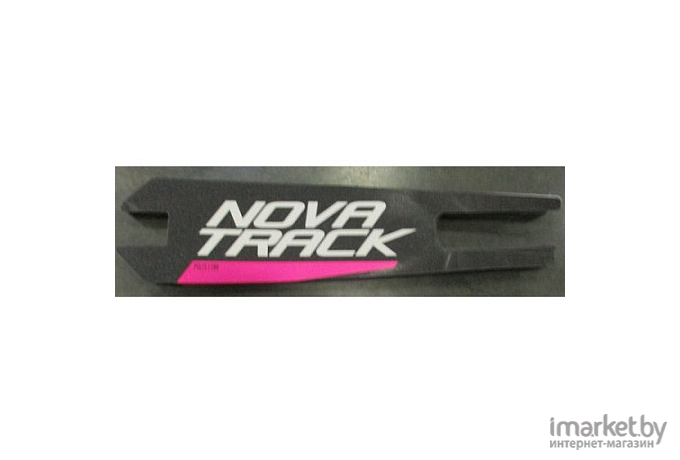 Самокат Novatrack Polis черный/розовый