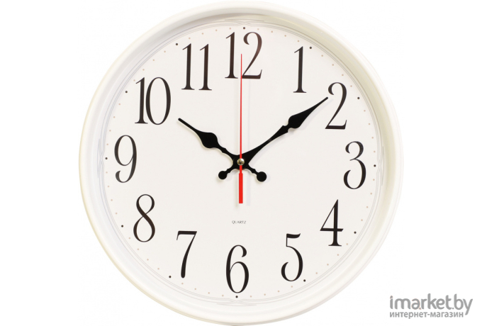 Интерьерные часы Бюрократ WallC-R75P белый