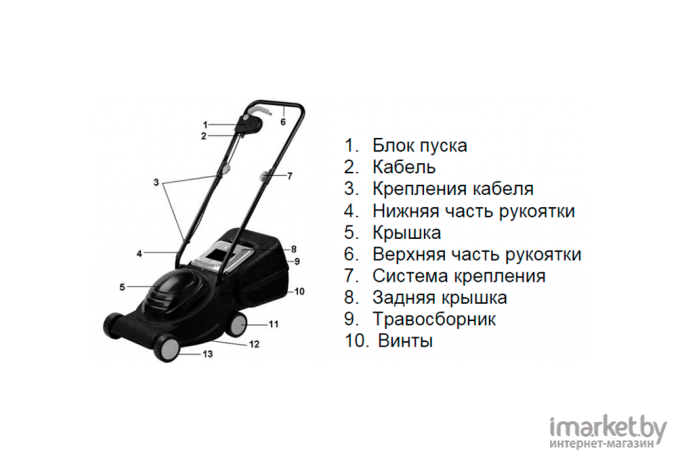 Газонокосилка электрическая Huter ELM-1000