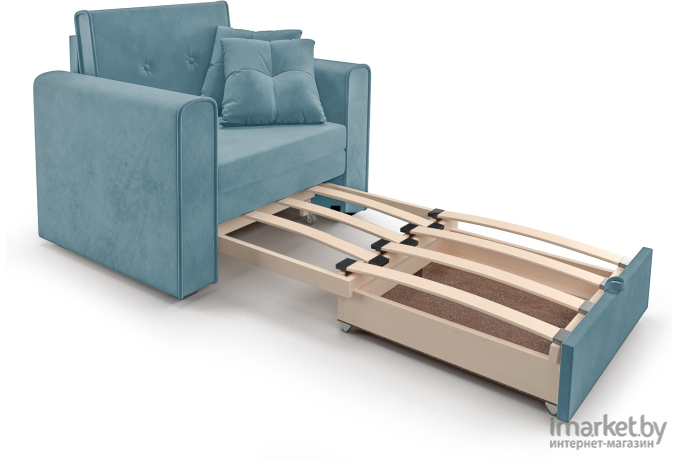 Кресло-кровать Mebel-Ars Санта Luna 089 голубой