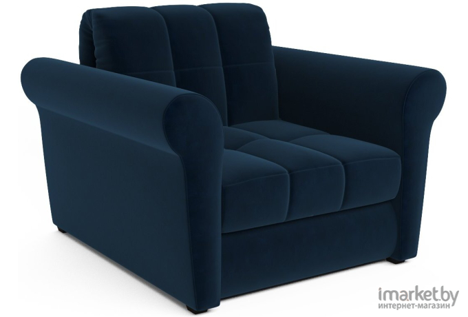 Кресло-кровать Mebel-Ars Гранд Luna 034 темно-синий