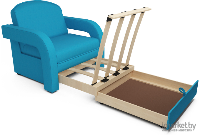 Кресло-кровать Mebel-Ars Кармен-2 синий