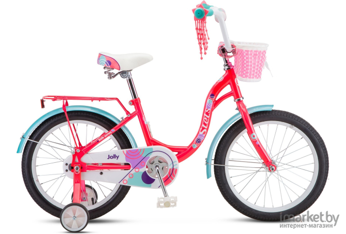 Велосипед детский Stels Jolly V010 18 (красный/голубой, 2019) [LU084748]