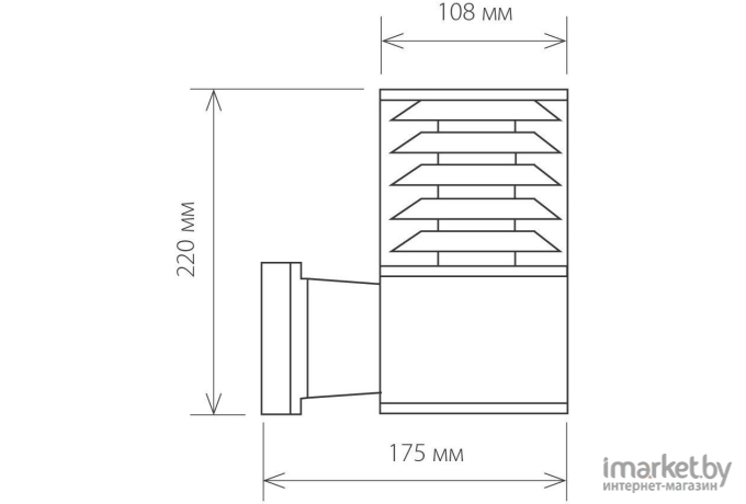 Фонарь, прожектор Elektrostandard 1408 Techno серый