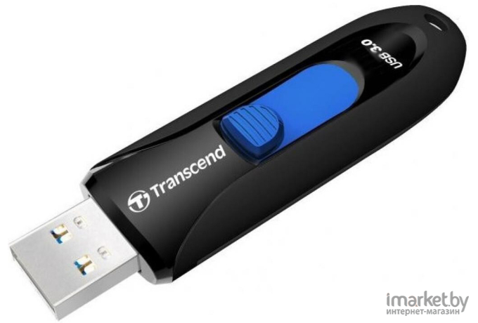 USB Flash Transcend 256Gb 790 USB3.0 черный/синий