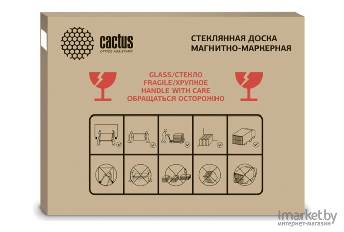 Магнитно-маркерная доска CACTUS CS-GBD-90x120-TR