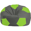 Кресло-мешок Flagman Мяч Стандарт М1.1-356 темно-серый/салатовый