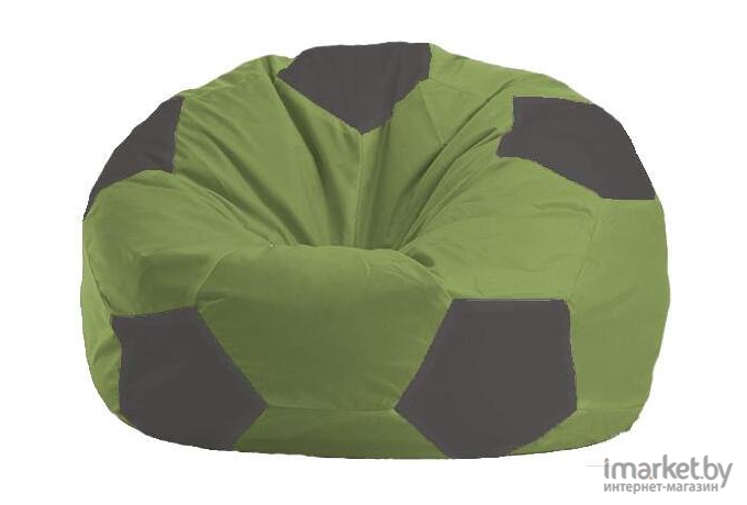 Кресло-мешок Flagman Мяч Стандарт М1.1-459 оливковый/темно-серый