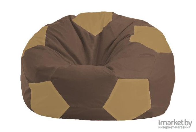 Кресло-мешок Flagman Мяч Стандарт М1.1-330 коричневый/бежевый