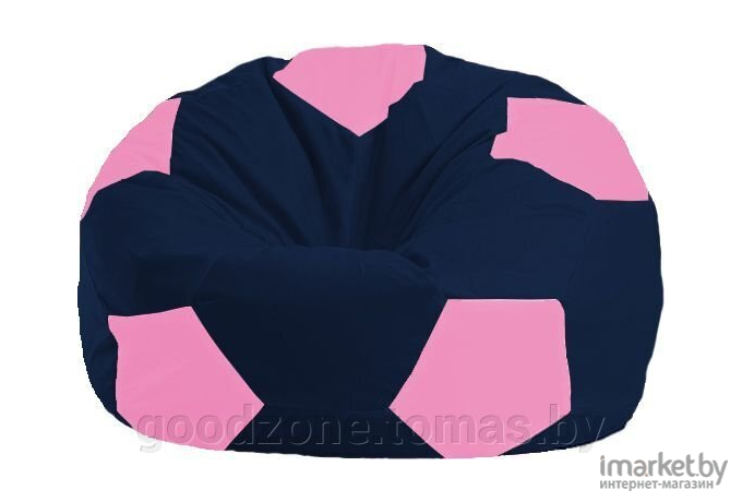 Кресло-мешок Flagman Мяч Стандарт М1.1-44 темно-синий/розовый