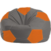 Кресло-мешок Flagman Мяч Стандарт М1.1-342 серый/оранжевый
