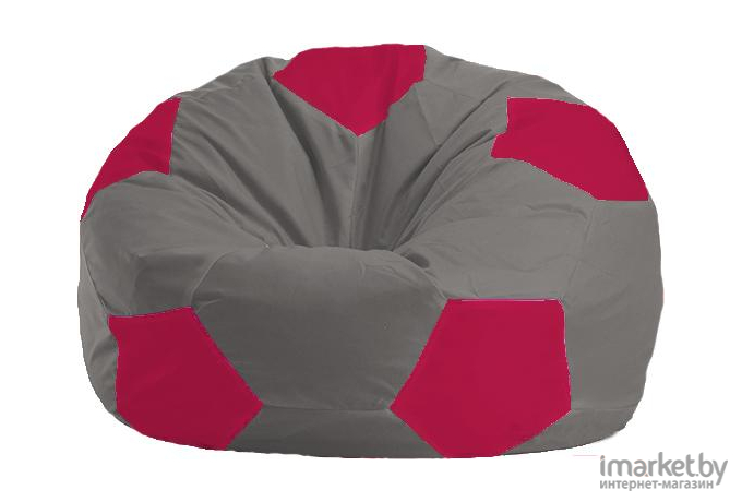 Кресло-мешок Flagman Мяч Стандарт М1.1-353 серый/малиновый