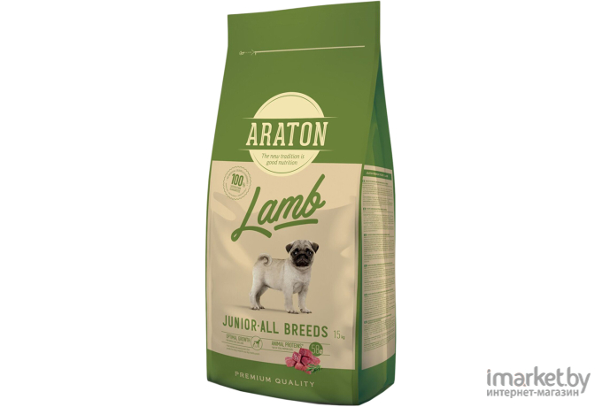 Корм для собак Araton Junior Lamb 15 кг