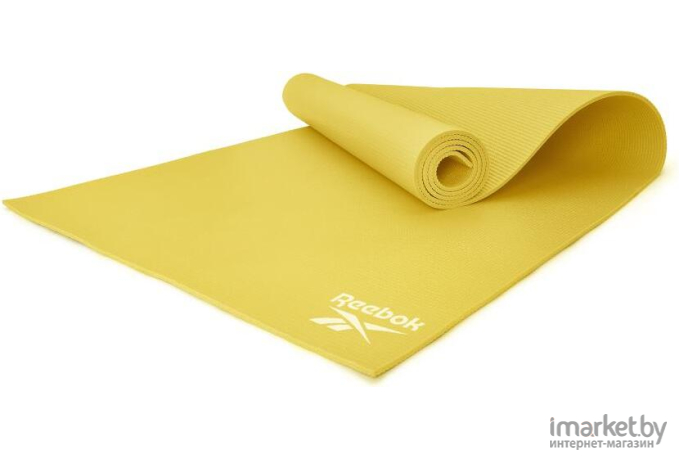 Коврик для йоги и фитнеса Reebok RAYG-11022YL желтый
