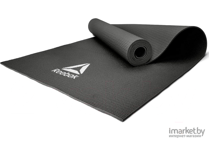 Коврик для йоги и фитнеса Reebok RAYG-11022BK черный