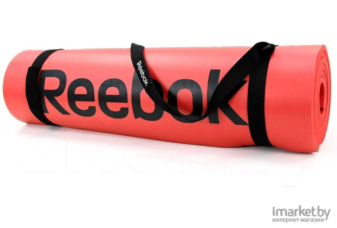 Коврик для йоги и фитнеса Reebok RAMT-12235RD красный