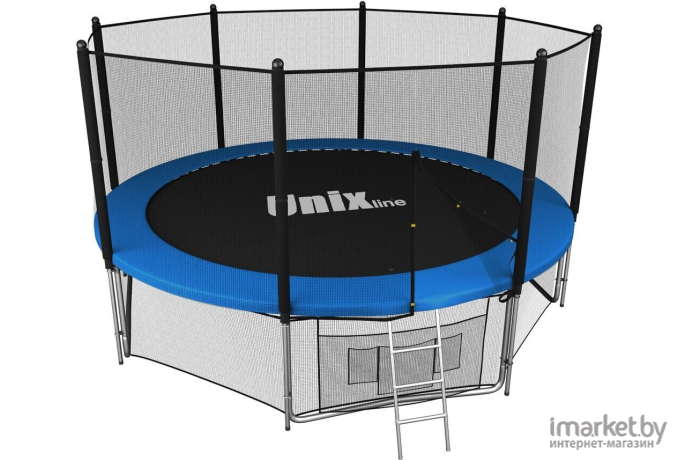 Батут Unix line outside 14 ft-427 см Classic с защитной сеткой и лестницей