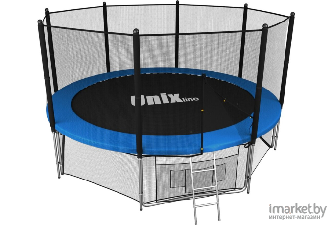 Батут Unix line outside Classic 12 ft с защитной сеткой и лестницей