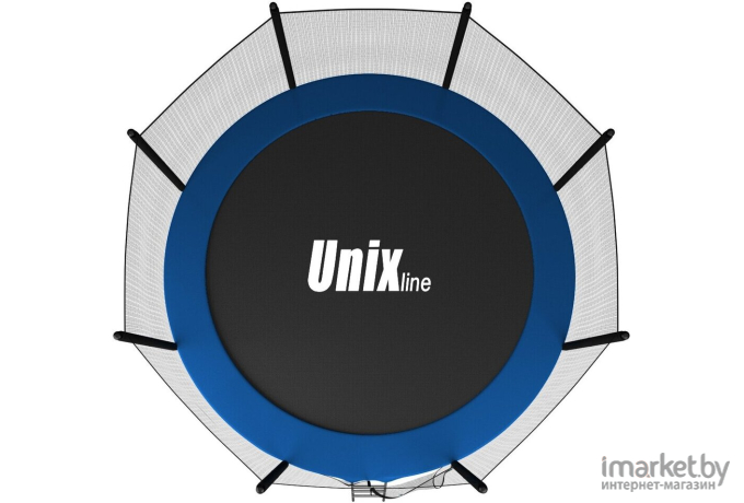 Батут Unix line outside Classic 8 ft с защитной сеткой и лестницей