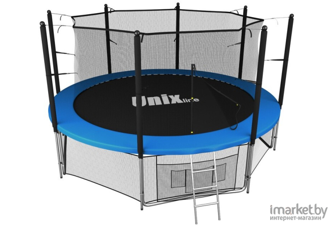 Батут Unix line inside Classic 14 ft с защитной сеткой и лестницей