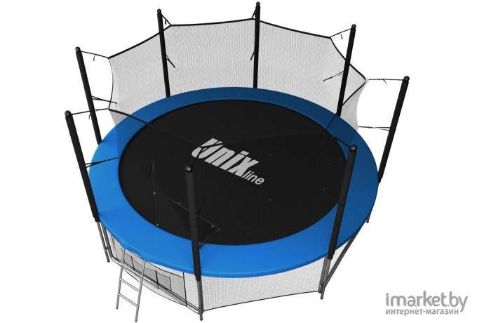 Батут Unix line inside Classic 14 ft с защитной сеткой и лестницей