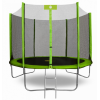 Батут Smile Outside 8 ft-244 см с защитной сеткой и лестницей зеленый