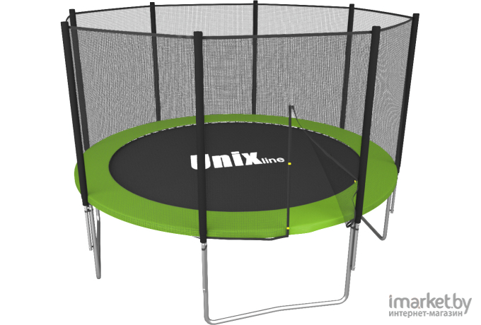 Батут Unix line outside Simple 8 ft-244 см Green с защитной сеткой