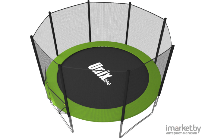 Батут Unix line outside Simple 8 ft-244 см Green с защитной сеткой