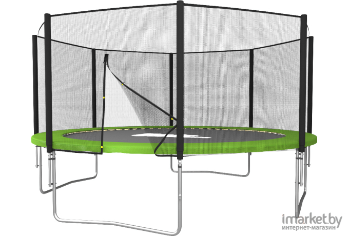 Батут Unix line outside Simple 8 ft-244 см Green с защитной сеткой