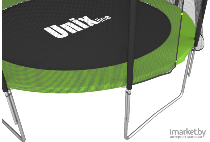 Батут Unix line outside Simple 8 ft-244 см Green с защитной сеткой