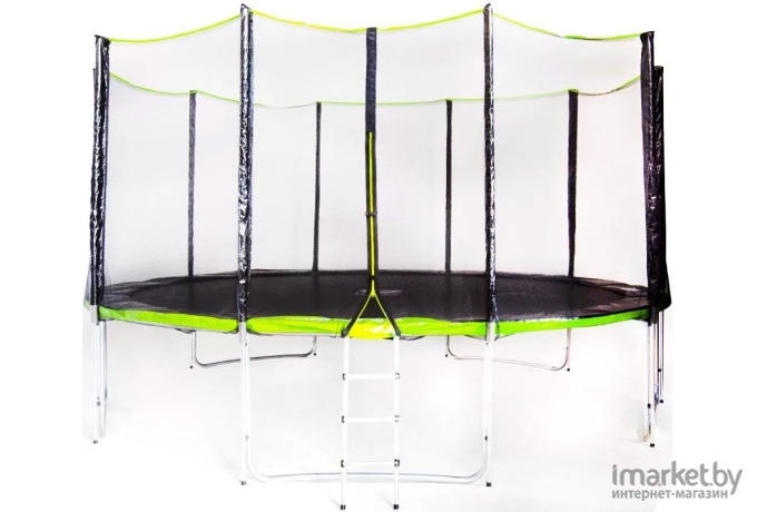 Батут Fitness Trampoline Extreme Green 15 ft-457 см 5 опор с защитной сеткой и лестницей