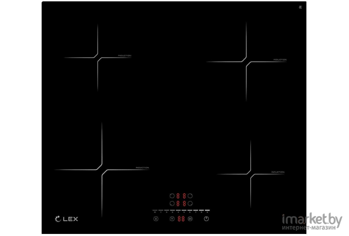 Варочная панель LEX EVI 640-2 BL черный