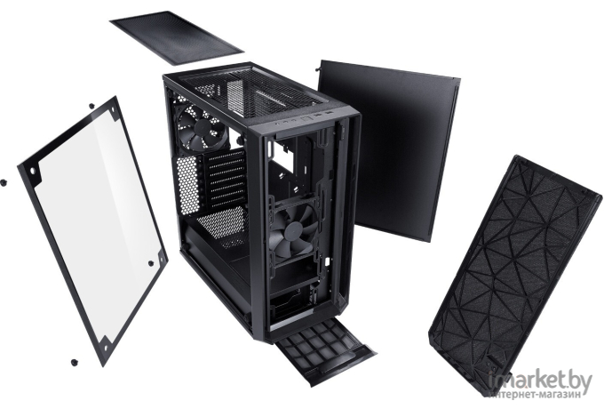 Корпус для компьютера Fractal Design MESHIFY C ATX  Без  БП с окном