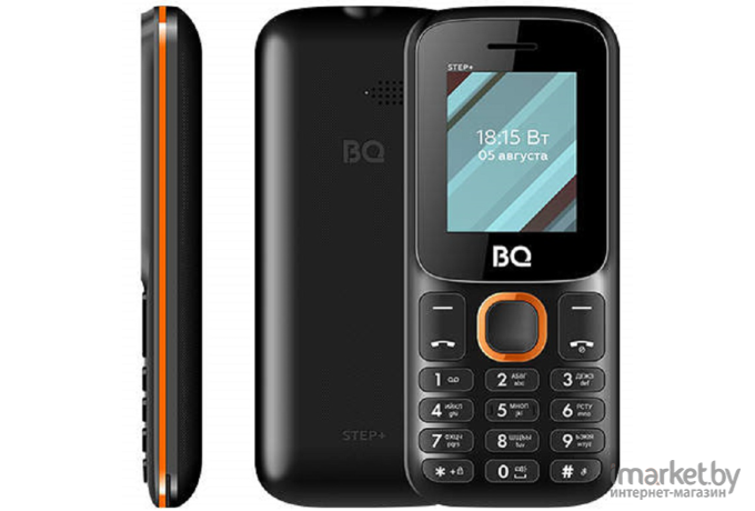 Мобильный телефон BQ Step XL+ BQ-2820 черный/оранжевый