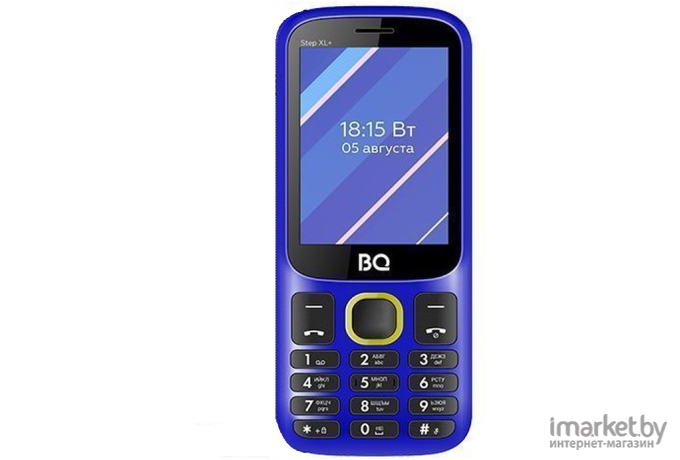 Мобильный телефон BQ-Mobile Step XL+ BQ-2820 синий/желтый