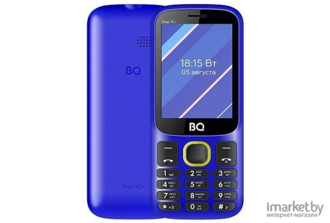 Мобильный телефон BQ-Mobile Step XL+ BQ-2820 синий/желтый