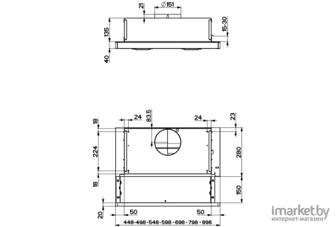 Вытяжка Faber FLOX WH A45