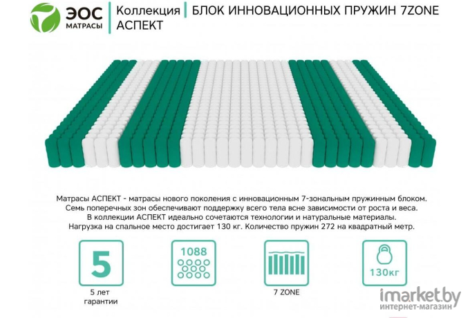 Детский матрас EOS Аспект 10 80x160 премиум Care