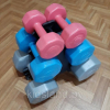 Набор гантелей Atlas Sport Fitnes Composit 12 кг с подставкой