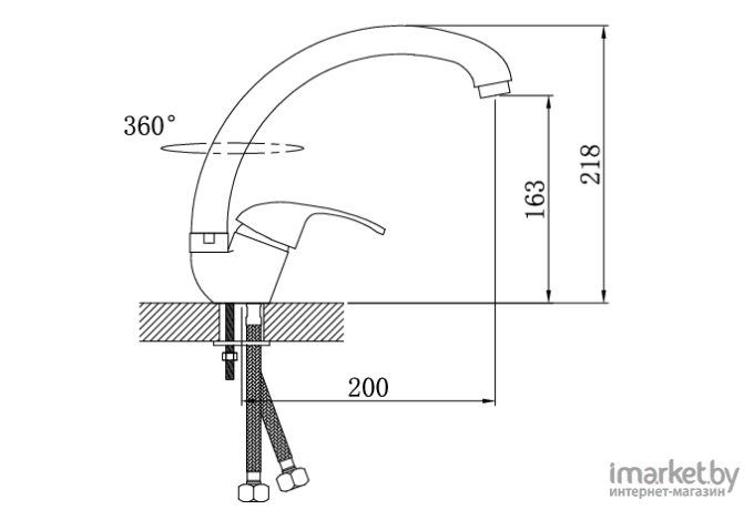 Смеситель Potato P4104