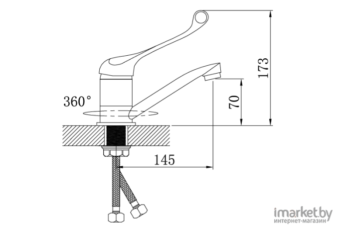 Смеситель Potato P4505-2