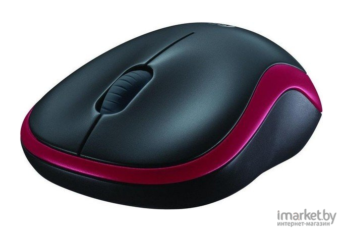 Мышь Logitech M185 красный