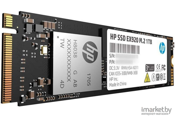 SSD диск HP 256 Gb M.2 2280 M EX920 [2YY45AA]