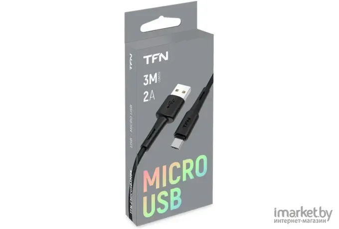 Кабель для компьютера TFN microUSB 3.0m Black [TFN-CMICUSB3MBK]